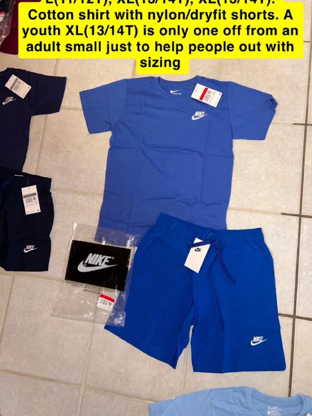 Kids Nike short/shirt set youth XS